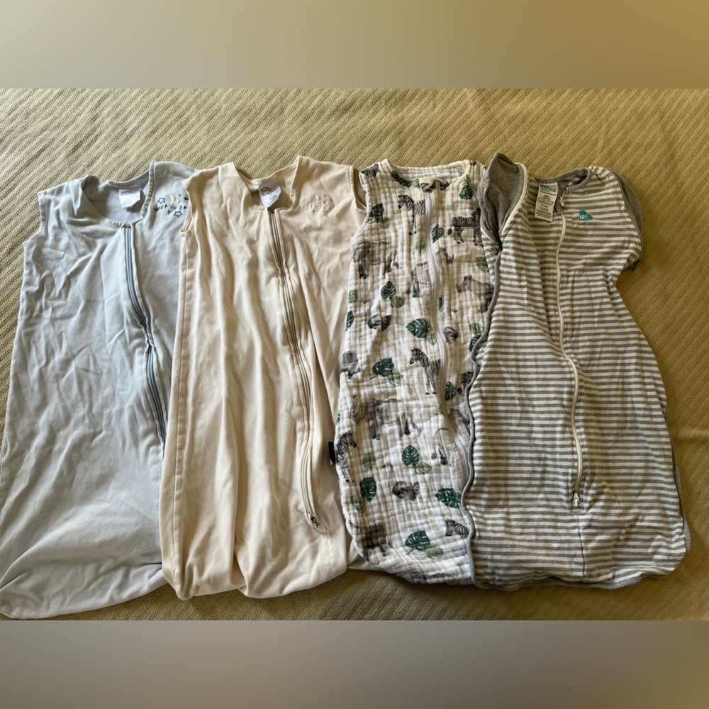 Set of 4 well loved swaddles
